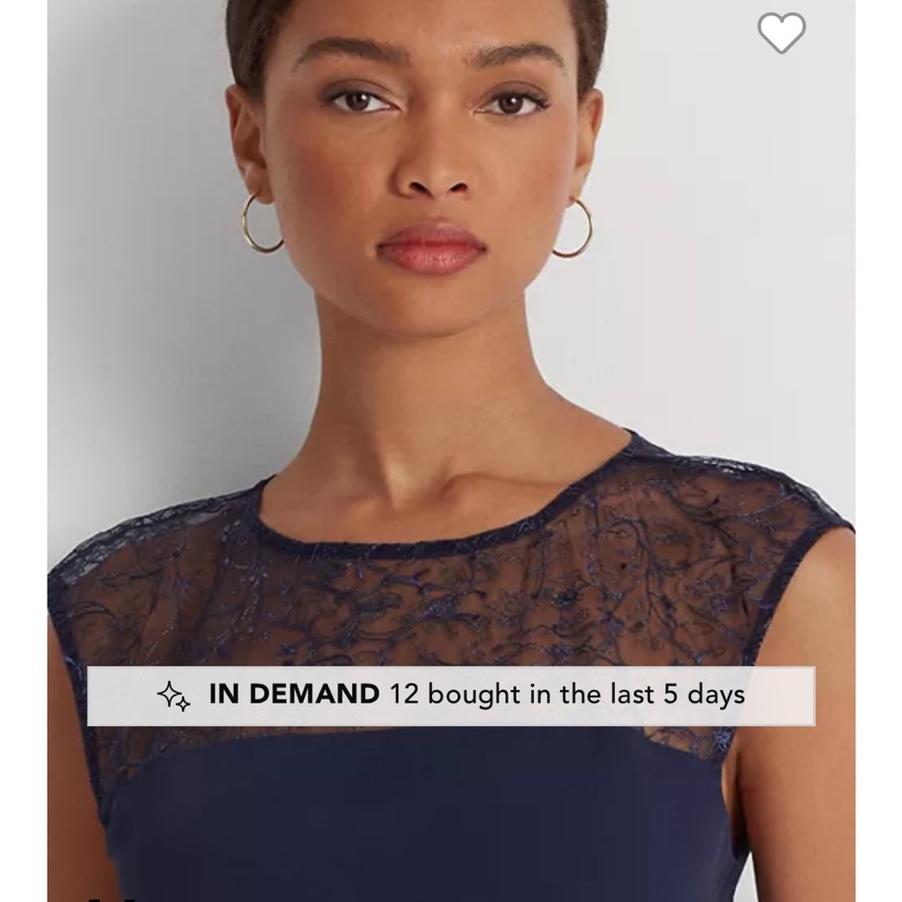 NWT $225 Ralph Lauren lace dress🌙 - Picture 2 of 4